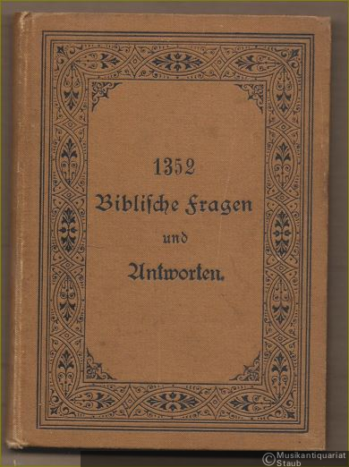  - 1352 biblische Fragen und Antworten zu den 2 mal 52 biblischen Geschichten des Calwer Verlagsvereins für Familien und Sonntagsschulen.