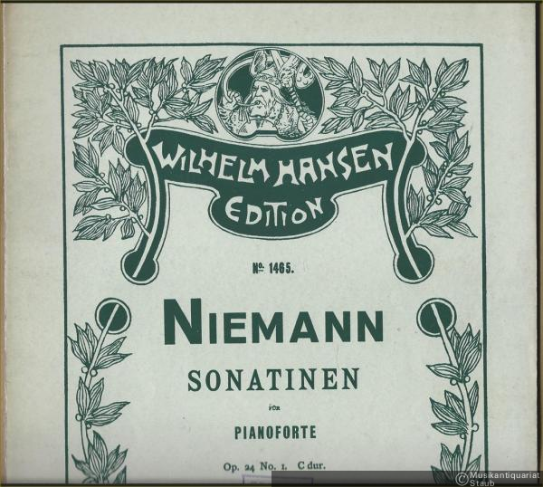  - Drei Sonatinen für Pianoforte mit genauer Bezeichnung für den Unterricht, Op. 24 (= Wilhelm Hansen Edition, No. 1465. Op. 24 No. 1, in C dur mit kleinen Variationen).
