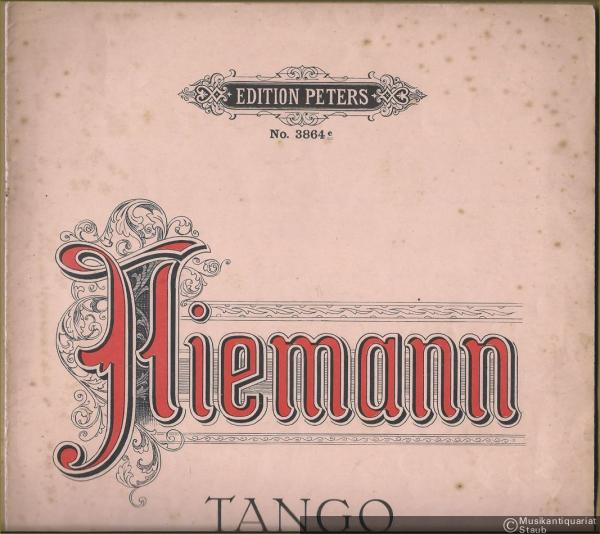  - Tango aus dem Zyklus Hamburg, Opus 107 No. 11 (= Edition Peters, No. 3864c). Für Klavier zu 2 Händen.