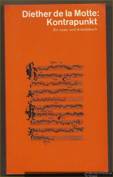  - Kontrapunkt. Ein Lese- und Arbeitsbuch.