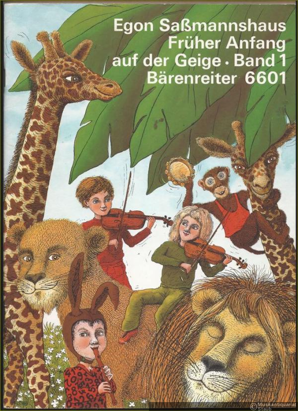  - Früher Anfang auf der Geige, Band 1. Eine Violinschule für Kinder ab 4 Jahren (= Bärenreiter 6601).