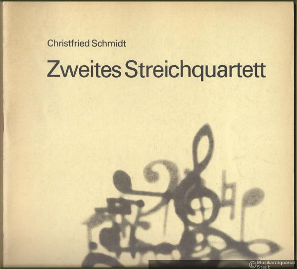  - Zweites Streichquartett (1970) (= DVfM 8420). Spielpartitur.