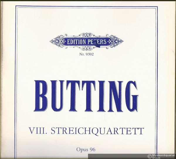  - VIII. Streichquartett, Opus 96 (1957) (= Edition Peters, Nr. 9392). Stimmen.