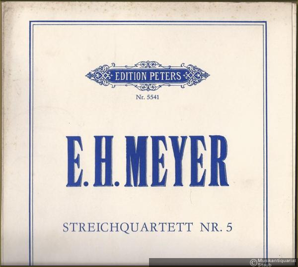  - Streichquartett Nr. 5 (1978) (= Edition Peters, Nr. 5541). Stimmen.