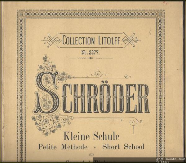 - Kleine Schule für Cornet a Pistons, Op. 50 / Petite Methode / Short School (= Collection Litolff No. 2377).
