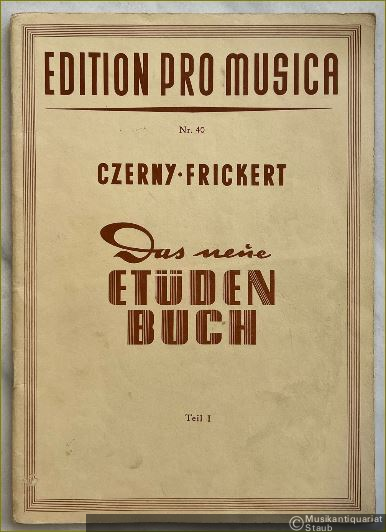  - Das neue Etüdenbuch. Teil 1 (= Edition pro musica, Nr. 40).