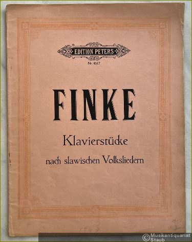  - Klavierstücke nach slawischen Volksliedern (1952) für Klavier zu 2 Händen (= Edition Peters, Nr. 4617).