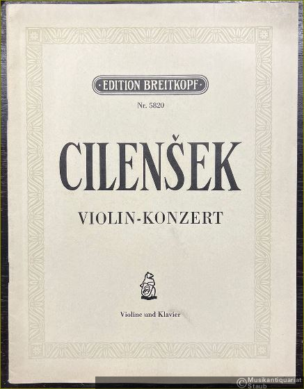  - Konzert für Violine und Orchester (1953) (= Edition Breitkopf, Nr. 5820). Violine und Klavier.