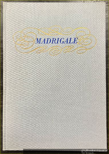  - Madrigale für fünf Stimmen. Erstes Buch (= Gesualdo di Venosa, Sämtliche Werke, Band 1, DVfM 4771).