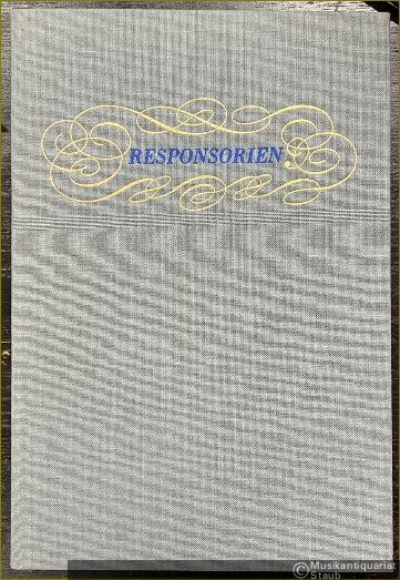  - Responsoria Sanctae spectantia et alia ad officium hebdomadae für sechs Stimmen (= Gesualdo di Venosa, Sämtliche Werke, Band 7, DVfM 4777).