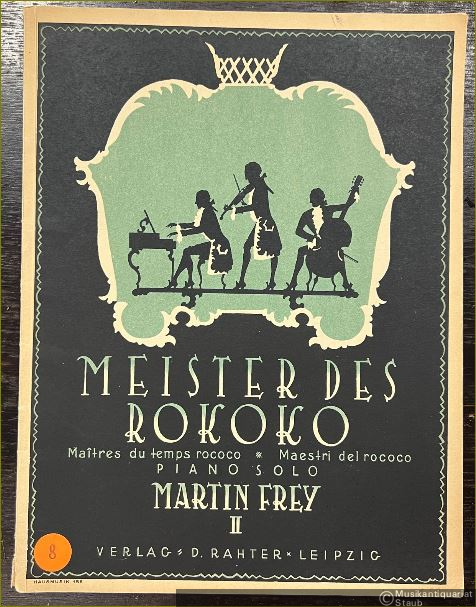  - Meister des Rokoko, Heft II / Maitres du temps rococo / Maestri del rococo. Piano solo.