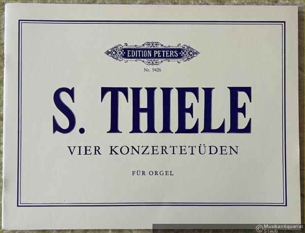  - Vier Konzertetüden für Orgel (1973) (= Edition Peters, Nr. 9426).
