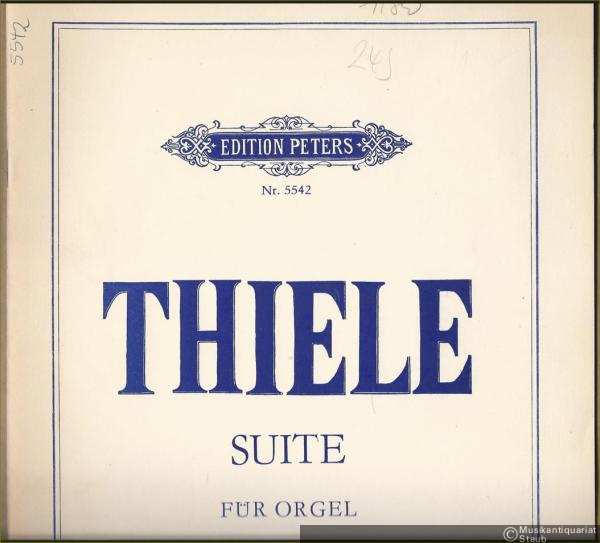  - Suite für Orgel (1979) (= Edition Peters, Nr. 5542). Autograph-Edition.