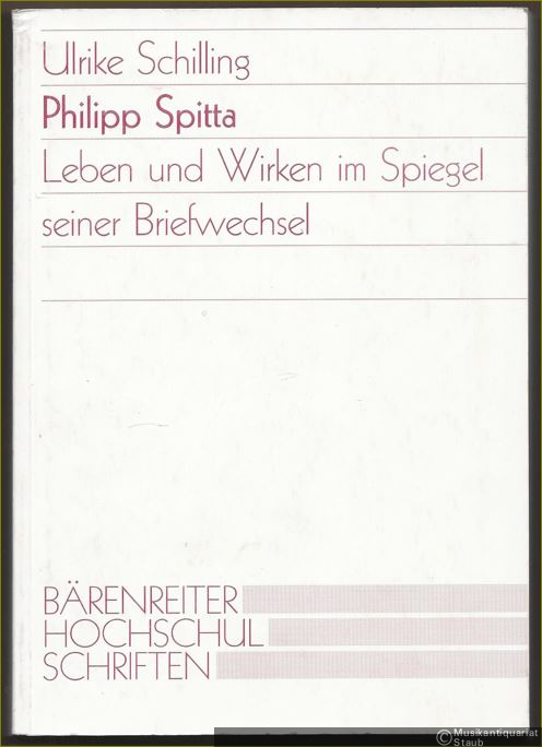  - Philipp Spitta. Leben und Wirken im Spiegel seiner Briefwechsel (= Hochschulschriften).