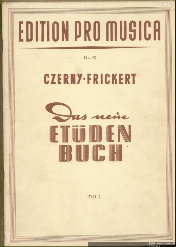  - Das neue Etüdenbuch. Teil I (= Edition pro musica, Nr. 40).