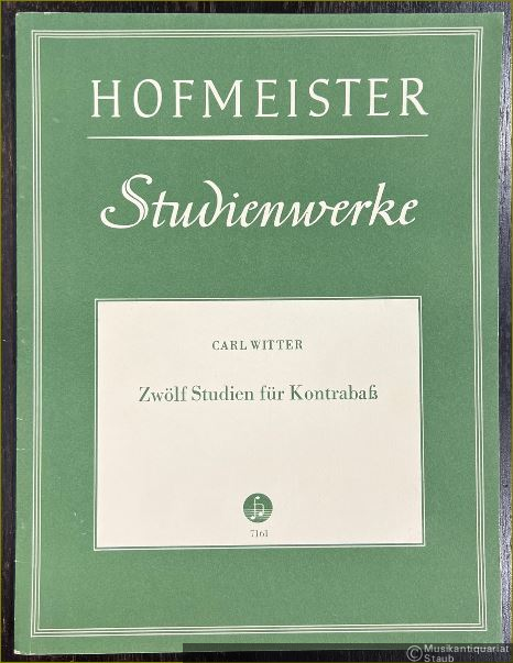  - Zwölf Studien für Kontrabaß (= Hofmeister Studienwerke, 7161).