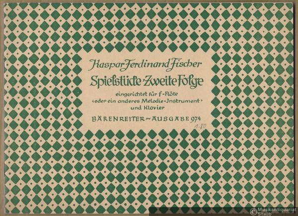  - Spielstücke. Zweite Folge, eingerichtet für f-Flöte (oder ein anderes Melodie-Instrument) und Klavier (= Bärenreiter-Ausgabe 974).