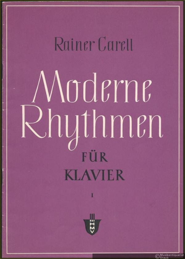  - Moderne Rhythmen für Klavier, Heft I.