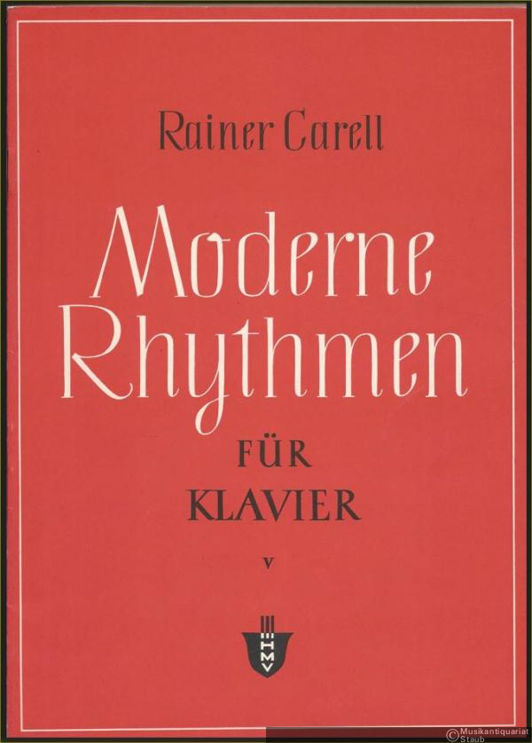  - Moderne Rhythmen für Klavier, Heft V: Jazzstudium.