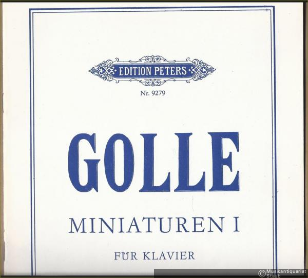  - Miniaturen I. 18 kleine Klavierstücke (1970) (= Edition Peters, Nr. 9279).