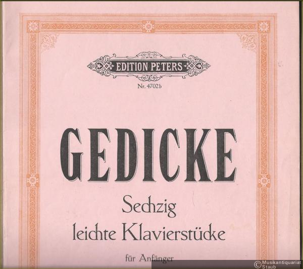  - Sechzig leichte Klavierstücke für Anfänger, Opus 36, Heft II (= Edition Peters, Nr. 4702b).