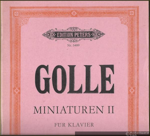  - Miniaturen II. 13 kleine Klavierstücke (1974) (= Edition Peters, Nr. 5489).