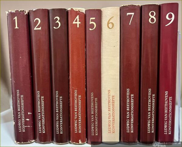  - Ludwig van Beethovens Konversationshefte, Bände 1-9.