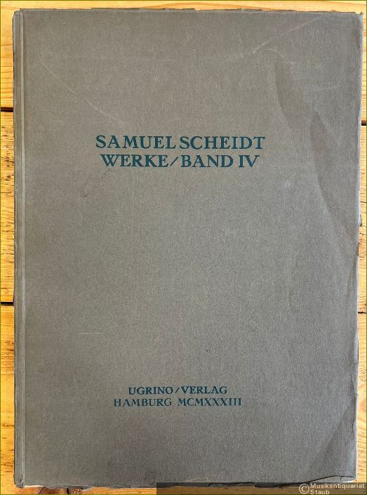  - Cantiones sacrae vom Jahr MDCXX (= Samuel Scheidts Werke, Band IV).