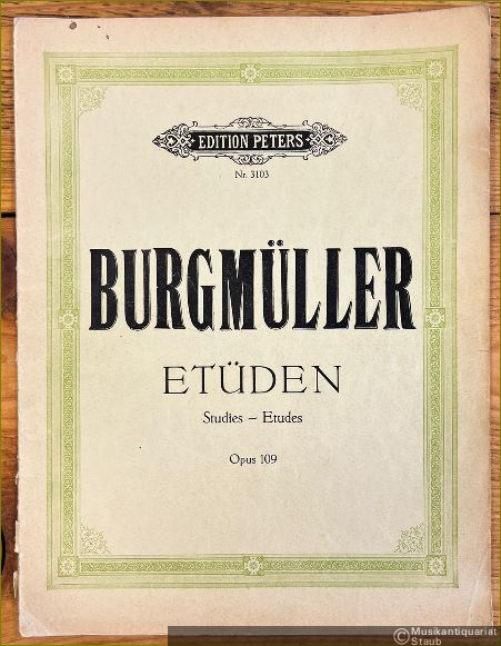  - Etüden für Klavier, Opus 109 (= Edition Peters, Nr. 3103).