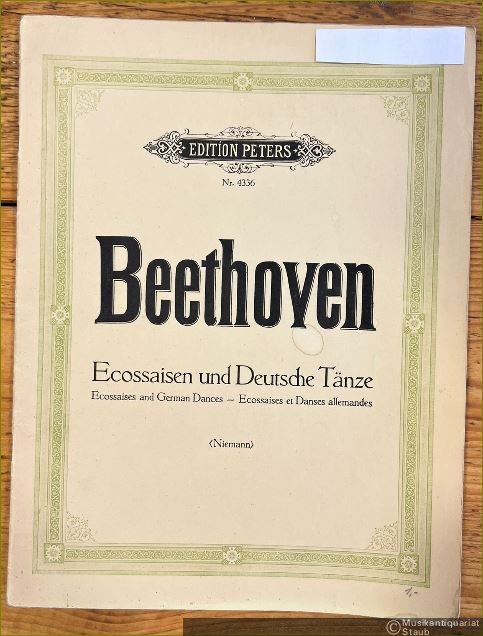  - Ecossaisen und Deutsche Tänze (= Edition Peters, Nr. 4336). Klavier zu 2 Händen.