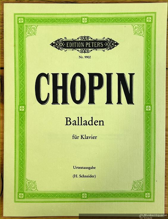  - Balladen für Klavier (= Edition Peters, Nr. 9902). Urtextausgabe.