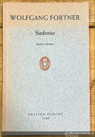  - Sinfonie für großes Orchester (= Edition Schott 3539). Studien-Partitur.