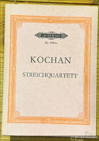  - Streichquartett (1973/74) (= Edition Peters Nr. 4966a) [Studienpartitur].