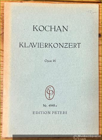  - Konzert für Klavier und Orchester, Opus 16 (1957/58) (= Edition Peters Nr. 4948a) [Studienpartitur].