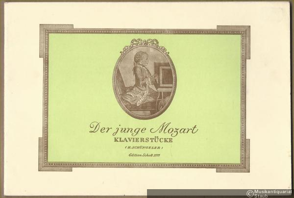  - Der junge Mozart. Leichtspielbare Originalstücke des sechs- und achtjährigen Mozart für Klavier (= Edition Schott, Nr. 3771).