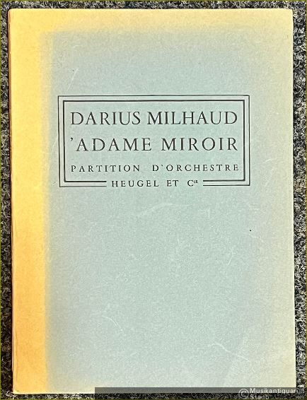  - 'adame Miroir. Ballet pour seize instruments solists (= P. H. 173) [Taschenpartitur].