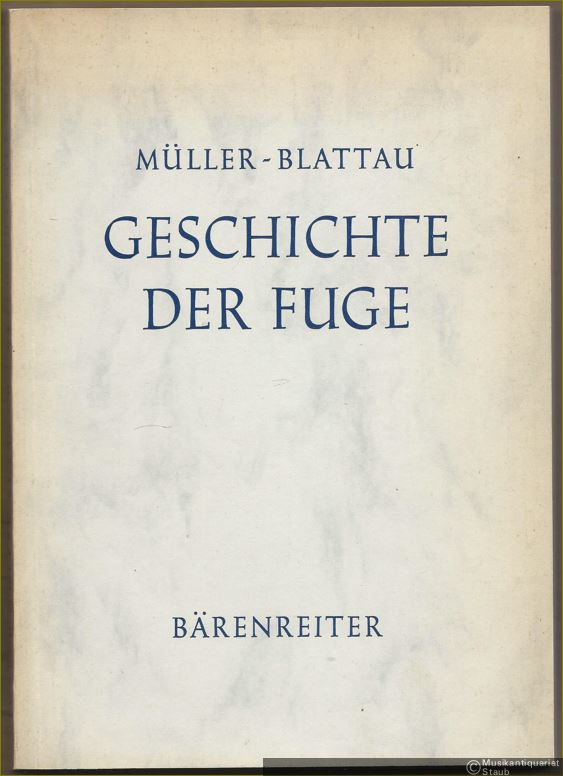  - Geschichte der Fuge.