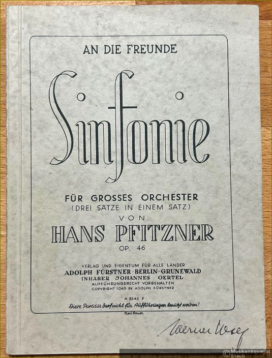  - Sinfonie für grosses Orchester (drei Sätze in einem Satz), Op. 46 [Studienpartitur].
