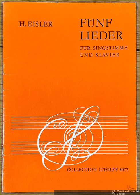  - Fünf Lieder 1939 für eine Singstimme und Klavier (= Collection Litolff, Nr. 5077).