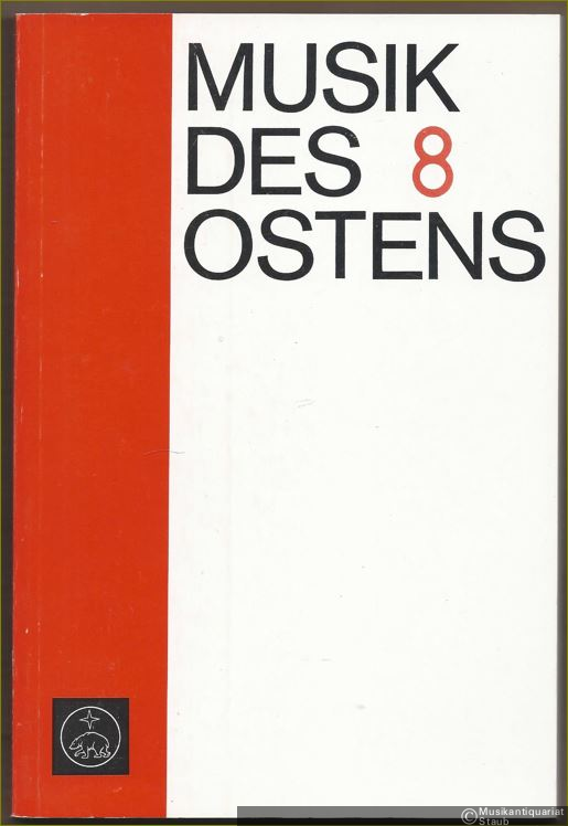  - Musik des Ostens (= Sammelbände im Auftrag des J. G. Herder-Forschungsrates hrsg. v. F. Feldmann u. H. Unverricht, 8).