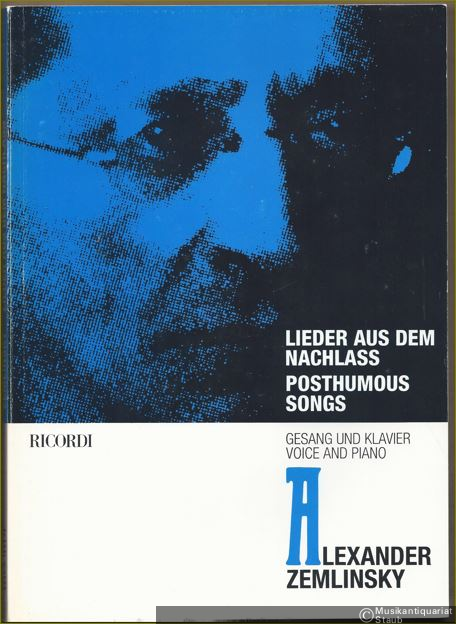 - Lieder aus dem Nachlaß. Gesang und Klavier / Posthumous Songs. Voice and Piano (= Sy. 5002).