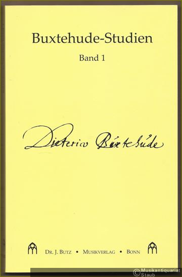  - Buxtehude-Studien, Band 1.