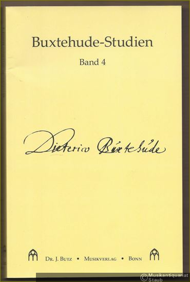  - Buxtehude-Studien, Band 4.