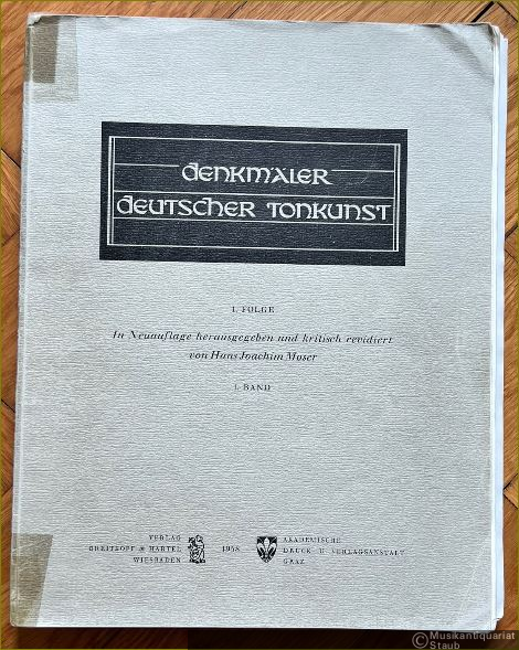  - Samuel Scheidts Tabulatura Nova für Orgel und Clavier [Teile I, II, III in 1] (= Denkmäler Deutscher Tonkunst. 1. Folge, 1. Band).