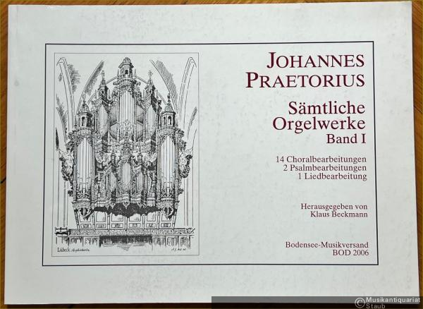  - Sämtliche Orgelwerke, Band I (= BOD 2006).