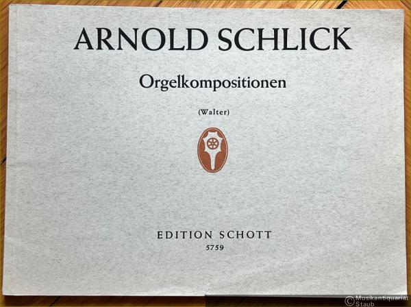  - Orgelkompositionen (= Edition Schott, Nr. 5759).