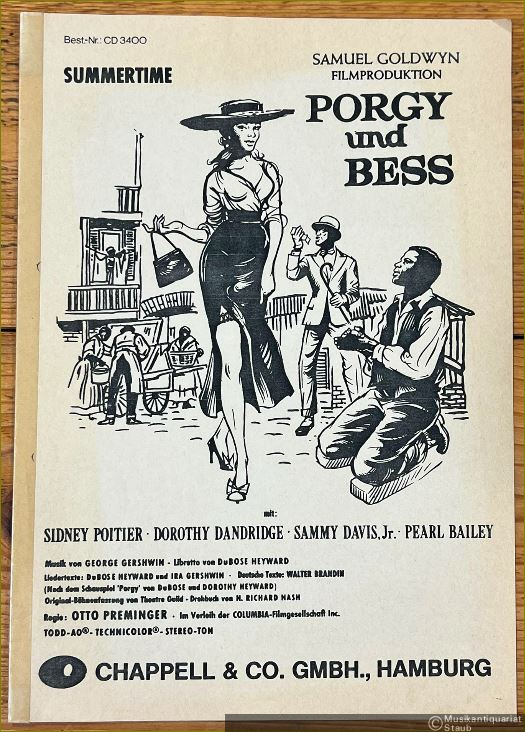  - Summertime (Porgy and Bess). Samuel Goldwyn Filmproduktion [Singstimme u. Klavier].