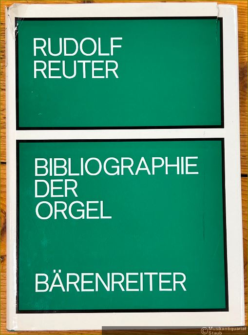  - Bibliographie der Orgel. Literatur zur Geschichte der Orgel bis 1968 (= Veröffentlichungen der Orgelwissenschaftlichen Forschungsstelle im Musikwissenschaftlichen Seminar der Westfälischen Wilhelms-Universität, Nr. 3).