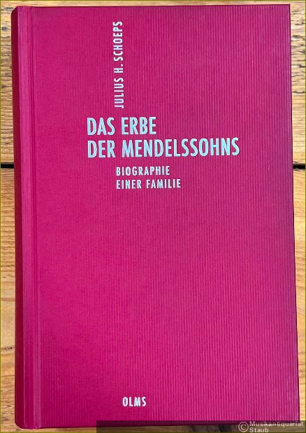  - Das Erbe der Mendelssohns. Biographie einer Familie (= Deutsch-jüdische Geschichte durch drei Jahrhunderte. Ausgewählte Schriften in 10 Bänden, hrsg. v. Moses Mendelssohn Zentrum für europäisch-jüdische Studien, Band 2).