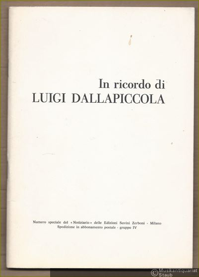 - In ricordo di Luigi Dallapiccola.